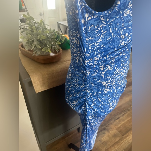 Lilly Pulitzer Blue and White Floral Dress - Picture 2 of 3
